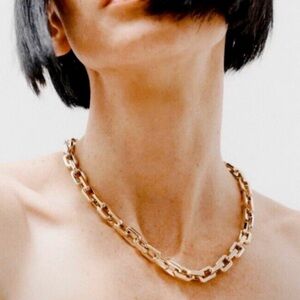 Eddie Borgo Gold Link necklace set